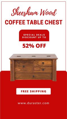 Sheesham wood Coffee Table Chest, Trunk Box, Trunk Boxes, Wooden Storage Boxes, Wood Coffee Table