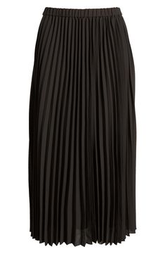 Allover accordion pleats lend graceful movement to this easy pull-on skirt. Lined 100% polyester Dry clean Imported Chic Black Maxi Skirt With Accordion Pleats, Elegant Black Maxi Skirt With Accordion Pleats, Chic Black Pleated Skirt With Accordion Pleats, Elegant Pleated Skirt With Elastic Waistband, Flowy Pleated Skirt With Elastic Waistband For Work, Black Flowy Accordion Pleats Maxi Skirt, Black Relaxed Maxi Skirt With Accordion Pleats, Black Long Pleated Skirt With Accordion Pleats, Black Relaxed Maxi Skirt With Pleated Hem