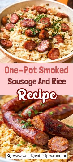 one pot smoked sausage and rice recipe