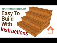 the steps to build with instructions for building stairs