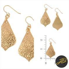 "Add a touch of elegance to your accessory game with these stunning Damask Embossed Arabesque Bronze Earrings! 💫 Perfect for a romantic 8th wedding anniversary gift for her, these Moroccan-inspired earrings are a must-have for any jewelry lover. ✨ Grab them now for only $40.00! 💰 #bronzeearrings #arabesquejewelry #8thweddinganniversary #giftideas #jewelryaddict #moroccan Elegant Gold Teardrop Earrings For Festive Occasions, Elegant Festive Teardrop Earrings, Elegant Brass Teardrop Earrings, Elegant Brass Earrings For Celebration, Elegant Brass Chandelier Earrings For Festive Occasions, Elegant Brass Chandelier Earrings For Celebration, Festive Brass Chandelier Earrings, Elegant Brass Bridal Earrings For Celebration, Classic Brass Earrings For Wedding