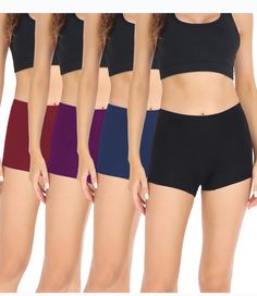 PRICES MAY VARY. VALUABLE COTTON BOYSHORTS PANTIES FOR WOMEN: These 95% combed cotton boyshorts are soft and friendly for skin. With soft covered waistband, no back seam and short inseam, these comfortable boyshorts panties will be at the top of your closet all year round. MID-HIGH WAISTED UNDERWEAR: Our boxer underwear has soft covered waistband and sits around the belly button. Mid-high waistband stays in place, no rolling or bunching. COTTON CROTCH SHORTS: We' ve listened voice of our custome Culotte Shorts, Lounge Outfit, Anti Chafing, Lounge Lingerie, Boxer Briefs, Boy Shorts, Belly Button, Combed Cotton, Cosplay Costumes