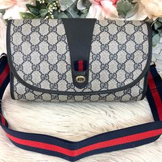 Reposhing This Item I Purchased From @Chanelvlover. Loved It, But Ready To Rotate For Something New. Questions? Leave A Comment Below! Gucci Blue Shoulder Bag With Removable Pouch, Gucci Monogram, Gucci Bags, Blue Gray, Something New, Blue Grey, Shoulder Bags, Bag Lady, Monogram