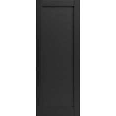 a black cabinet door on a white background