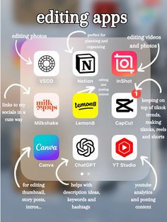 Free Youtube Editing Apps, Apps To Make Youtube Intros, Apps To Use To Edit Youtube Videos, Vlog Editing Apps, Apps For Youtube Editing, Digital Creator Ideas