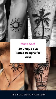 Discover 50 unique sun tattoo designs for guys featuring different styles, from minimalist to larger statement pieces. This collage showcases the beauty of sun tattoos with 4 striking images that reflect creativity and masculinity. Freedom Meaning, Detailed Artwork, Minimalist Designs, Cool Tattoos, Minimalist Design