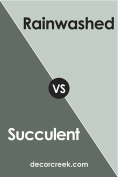 SW Succulent vs. SW 6211 Rainwashed Sw Rainwashed, Rain Shower, Trim Color, Coordinating Colors, Sherwin Williams, Paint Color