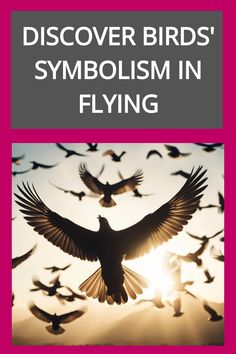 Flock of birds soaring against a bright sky, symbolizing freedom and flight. Bird Symbolism, Divine Guidance, Birds Flying, In Flight, Birds In Flight, Flight