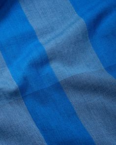 the blue and white striped fabric is very soft