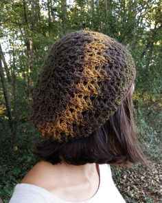 Chunky beret hat gently crochet in warm and light wool / acrylic fibers. It is stylish and elegant, comfortable and cozy. Gorgeous palette in the pastel shades of golden forest - mustard yellow, dark moss green and forest brown. The colour is deep and sophisticated. It fits an average woman head of 21 - 24 inches in circumference. Outdoor Crochet Hat Made Of Yarn, Fall Crochet Hat In Acrylic, Knitted Yarn Beret One Size, Bohemian Brown Crochet Hat For Outdoor, Brown Outdoor Crochet Hat, Bohemian Brown Yarn Beanie, One Size Crochet Hat For Fall, Bohemian Brown Beanie, Bohemian Hand Knitted Beanie For Fall