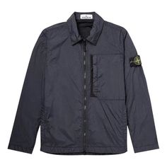 STONE ISLAND Compass Patch Collared Zip Up Jacket 'Navy' 791510723-V0020 Limited Edition Sneakers, Apparel Shop, Sports Sneakers, Stone Island, Zip Up Jacket, Compass, Zip Ups, Limited Edition, Navy