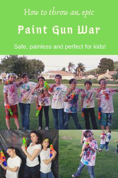 Paintball Birthday Party, Messy Party, Paintball Birthday, Teenager Party, Paintball Party, Color Wars, Painting Birthday, Art Birthday Party, Art Birthday