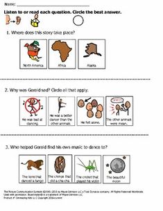 the worksheet for reading and writing about africa with pictures on each page, which includes