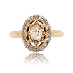 an antique diamond and gold ring