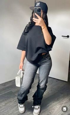 Zara Style Outfits, Cute Outfits For New York, Aesthetic Outfits Baddie, Zara Drip Outfit, New York Ootd, Drip Outfits Women, Outfits Selfie, Highschool Outfits