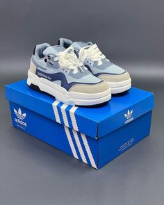 Blue And White Adidas, Kicks Shoes