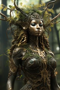 A beautiful Tree spirit and wife to the guardians of the forbidden  forest Tree Guardian, Tree Spirits, Dappled Sunlight, Forbidden Forest, Ancient Trees, Tree Spirit, Luminous Skin, King Art, Ancient Tree