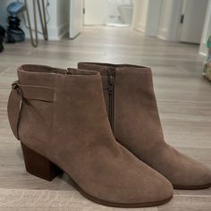 Sole Society Tie Back Tan Booties. New Without Tags Tan Booties, Sole Society, Tie Backs, Tie Back, Bootie, Bootie Boots, Ankle Boots, Size 7, Women Shoes