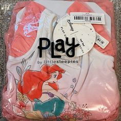 Nib Little Sleepies Disney Princess Dreams Ariel Flutter Dress In Size 2t Ariel Pink Dress For Kids, Nightmare Before Christmas Dress, Little Sleepies, Pink Polka Dot Dress, Flutter Dress, Twirl Dress, Compression Pants, Suit Shop, Tutu Dress