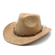 PRICES MAY VARY. Material:The cowboy hats for women is made of suede material, which makes the hat feel soft, smooth and light to the touch. .Cowboy hat for women and men, felt cowgirl hat for adults, western party dress up accessories. Adjustable strap inside:This cowboy cowgirl hat fits most adults men and women. Circumference: 57-59cm/22.4-23.2"; Brim Width: 7cm/2.76"; Hat Height: 10cm/3.94".With moisture wicking inner ribbon straps to adjust sizes in between. Style:The felt cowboy hat has a Hat Tip, Country Hats, Suede Hat, Felt Cowboy Hats, Western Cowboy Hats, Beach Park, Straw Hats, Cowgirl Hats, Summer Hat