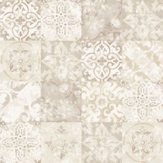 sample tile effect beige wallpaper from the kitchen recipes collection by galerie wallcoverings 1 Harlequin Tile, Patchwork Tiles, Style Bleu, Cream Kitchen, Tin Tiles, W Wallpaper, Beige Wallpaper, Accent Wallpaper, Burke Decor