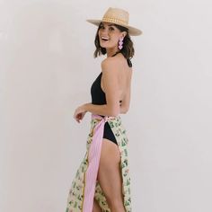 The sarong is the best accessory for your days at the pool or beach. And takes up zero room in your suitcase when you're packing for your beach vacation! Breezy, comfortable, and versatile our Pink Field Sarong can be worn tied around the waist or even tied around the neck as a dress. Block Printing is one of the oldest types of printmaking, and has been around for thousands of years. Our Block Printed Sarongs have bright bold prints and are stamped onto a super soft cotton. Perfect for an easy Pink Field, Baby Bubble Romper, Bonnet Cap, Baby Bubble, Bubble Romper, Block Printing, Hair Accessories Jewelry, Romper Dress, Garment Bags