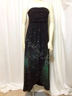 Women's Galaxy Dress Strapless Dress Juniors Medium. Stitch Clothing, Beautiful Galaxy, Galaxy Dress, Nebulas, Stitch Clothes, Brand Dress, Silver Spring, Deep Space, Junior Dresses