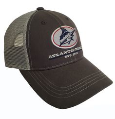 The original mesh back style in our Outlaw Blue Marlin design from atlantic drift. The ultimate trucker hat with southern style. Embroidered Felt Patch, Blue Marlin, Baseball Caps Fashion, Mesh Hat, Hats Snapback, Mesh Cap, Cool Hats, Southern Style, Snapback Cap