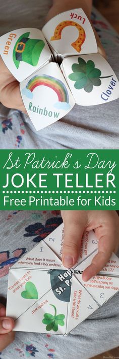 st patrick's day joke teller printable for kids