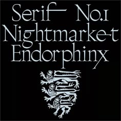 serif - nor nightmarket and endorphix cover art by stephen k rowley