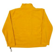 Item is in good used condition. >Size: XL >Armpit To Armpit: 25" >Armpit To Cuff: 20" >Collar To Hem: 27" Yellow Fleece Long Sleeve Outerwear, Yellow Fleece Outerwear For Winter, Yellow Fleece Outerwear For Fall, Yellow Fleece Winter Outerwear, Yellow Long Sleeve Fleece Outerwear, Fleece Jacket, Cuff, Collar, Orange