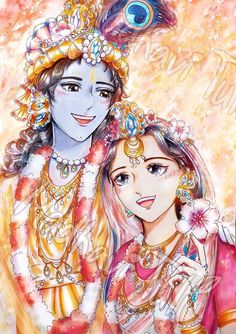 Shri Krishna Illustration, Krishna And Radha Anime, Lord Krishna And Radha Drawing, Krishna And Radha Images, Radha Krishna Wallpaper Cartoon, Cute Radha Krishna Cartoon Images, Radha Krishna Love Wallpaper, Cute Radha Krishna Wallpaper, Krishna Anime Wallpaper