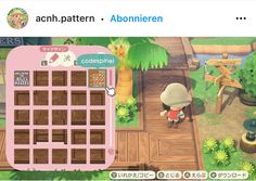 an animal crossing game is being viewed on the webpage, and it appears to be playing