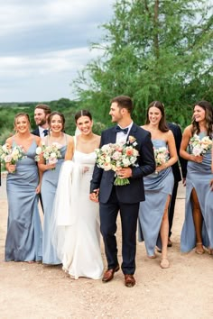 Veronica + Jackson | Hidden River Ranch 7.1.23 — Everwild Floral All Blue Bridesmaid Dresses, Navy Wedding Party Groomsmen, Blue Bridesmaid Pink Flowers, Blue Bridesmaids Navy Groomsmen, Blue Bridesmaids Dresses With Groomsmen, Bridesmaids Blue Dresses, Blue Suit Wedding Party, Blue Wedding Party Attire, 2025 Wedding Colors