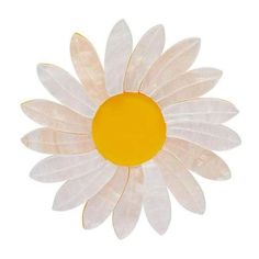 a white flower with yellow center on a white background