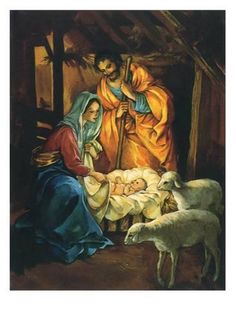 Giclee Print: Nativity Scene, 1950 : 24x18in Baby Jesus In Manger, Jesus In Manger, Birth Of Jesus Christ, The Nativity Story, Happy Birthday Jesus, Meaning Of Christmas, True Meaning Of Christmas, A Child Is Born, San Francesco