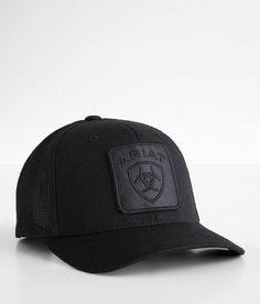 Ariat Tonal 110 Flexfit Trucker Hat - Black , Men's Black Embroidered patch snapback hat One size fits most. 80% Polyester 16% Cotton 4% PU Spandex. Apparel & Accessories > Clothing Accessories > Hats Fitted Black Trucker Snapback Hat, Black Fitted Trucker Snapback Hat, Black Fitted Trucker Baseball Cap, Fitted Black Snapback Hat With Curved Bill, Black Fitted Snapback Hat With Curved Bill, Fitted Flat Bill Trucker Hat For Sports, Fitted Snapback Hat With Curved Bill For Sports, Fitted Snapback Trucker Hat For Sports, Functional Six-panel Trucker Hat