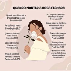 an image of a woman holding a rose in her hand with spanish text below it