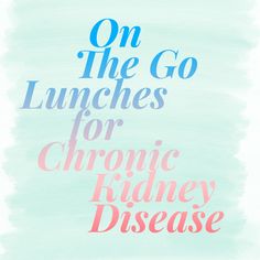 More often than not, the hardest part of maintaining a strict diet is managing on the go lunches. Lunchtime is often the busiest meal of the day, where you find yourself in the middle of your workday or trying to juggle errands during your lunch hour. Too often, on the go lunches mean trips to the vending machine or running through a fast food drive through. Renal Diet Menu, Running Diet, What Can I Eat, Kidney Diet, Lunch Hour