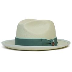 Details matter, and Hartman doesn’t shy away from that idea with its contrast edge binding and layered grosgrain hat band. Go out with the added protection of 50 UPF provided by Hartman’s 100% toquilla body. | Goorin Hartman Oval in White/Blue, size XL Goorin Bros, Straw Fedora, Wide Brim Fedora, Hot And Humid, Wearing A Hat, Mint Blue, Sock Gifts, Hat Band, Back Strap