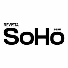 the logo for revista soho, which has been changed to be black and white