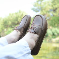 ✨ Men's Leather Grounding Shoes | Handmade Barefoot Shoes 🍃 Embrace Nature: Our handmade barefoot shoes for men are designed to connect you with the earth, crafted from 100% genuine leather that allows your feet to move naturally while maximizing comfort. 👣✨ 🌱 Breathable Comfort: The sole features special breathable leather, promoting air circulation to keep your feet cool and dry all day long. 👟 Shoe Features: These minimalist shoes have a wide toe box, providing ample space for your toes to move freely. Thoughtful side stitching enhances breathability, and after just a few days of wear, they adapt perfectly to your foot shape for an impeccable fit. Comfort and functionality are seamlessly combined with expertly designed side seams. ✨ Grounding Connection: Designed to help balance exc Oxfords With Leather Sole, Casual Slip-on Oxfords With Vibram Sole, Casual Boat Shoes With Vibram Sole And Round Toe, Casual Slip-on Boat Shoes With Vibram Sole, Brown Slip-on Loafers With Vibram Sole, Masculine Moccasins With Rubber Sole And Round Toe, Outdoor Loafers With Stitched Sole And Plain Toe, Masculine Moccasins With Stitched Sole And Round Toe, Brown Leather Slip-on Shoes With Vibram Sole