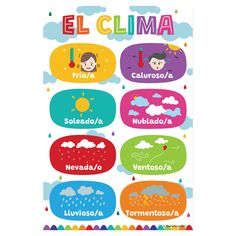 a poster with spanish words on it that say, el cillama and the names of