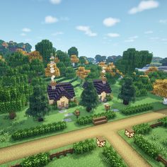 You can watch the tutorial on my Youtube channel. Minecraft Animal Crossing, Build A Small House, Minecraft A, Minecraft Starter House, Minecraft Garden, Minecraft Village, Mc Ideas