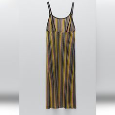 Mesh Dress New With Tags Striped Maxi Dress For Beach Cover-up, Casual Multicolor Long Dress, Multicolor Beachwear Midi Dress As Beach Cover-up, Multicolor Midi Beachwear Maxi Dress, Casual Multicolor Beach Dress With Spaghetti Straps, Multicolor Sundress Midi Dress For Casual Wear, Multicolor Midi Sundress For Beach Season, Multicolor Midi Dress For Beach Season, Casual Multicolor Spaghetti Strap Beach Dress