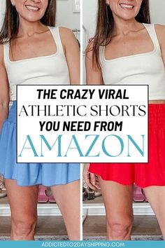 Discover the best deals on Athletic Wear for Cheap Athletic Shorts from Amazon! Find the perfect pair to enhance your workout routine and stay comfortable Flowy Athletic Shorts, Matching Loungewear Set, Amazon Fashion Finds, Summer Athletic, Nashville Outfits, Workout Wardrobe