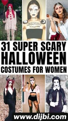 What To Wear For Halloween, Costumes For Women Halloween, Karneval Diy, Halloween Costumes Women Scary, Horror Movie Costumes, Most Popular Halloween Costumes, Super Scary, Popular Halloween Costumes, Creepy Costumes