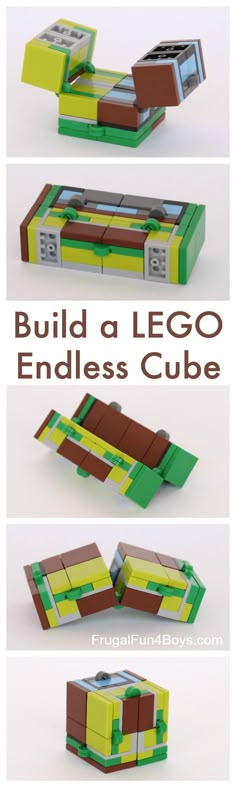 the instructions for how to build a lego endless cube