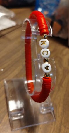 KC Bracelet for any Chiefs Fan!! Kansas City Chiefs Bracelets, Holiday 2024, Bracelets Ideas, Bracelets Patterns, Bead Charms Diy, Diy Bracelet Designs, Diy Bracelets Patterns, Kc Chiefs, Diy Bracelet