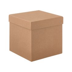 a brown cardboard box on a white background